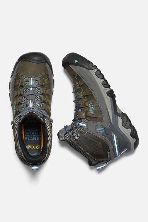 TARGHEE 3 MiD WP W-MAGNET/ATLANTiC BLU - Su Geçirmez Kadın Yürüyüş Botu - Koyu Yeşil/Antrasit - Görsel 4