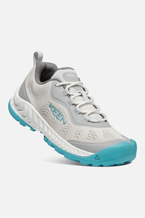 NXiS SPEED - Kadın Günlük Spor Ayakkabı - Açık Gri/Turkuaz - Görsel 2