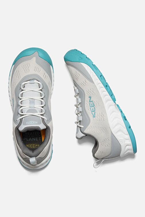 NXiS SPEED - Kadın Günlük Spor Ayakkabı - Açık Gri/Turkuaz - Görsel 4