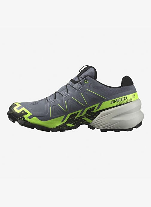 Erkek Outdoor L47301900 SALOMON SPEEDCROSS 6 GTX Flint Stone/Green Gecko/Black - Görsel 4