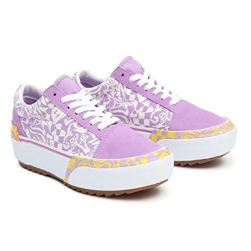 Vans Ua Old Skool Stacked Mor Sneaker - Görsel 3