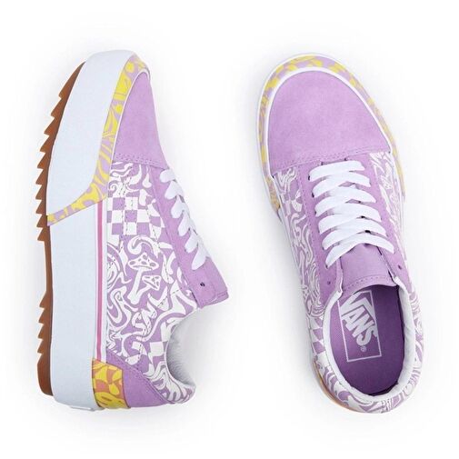 Vans Ua Old Skool Stacked Mor Sneaker - Görsel 6