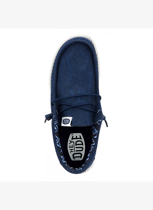 Erkek Sneaker ( Günlük) HD.40700 Hey Dude Wally Canvas 410 Navy - Görsel 7