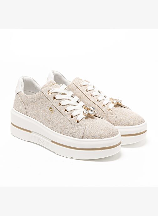 Kadın Sneaker ( Günlük) 185551DS Donna Serena TOMAIA 5551DS Beige Platino - Görsel 4