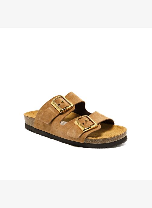 Kadın Terlik 17D8 Frau VELOUR-S Terra (Brown) - Görsel 2