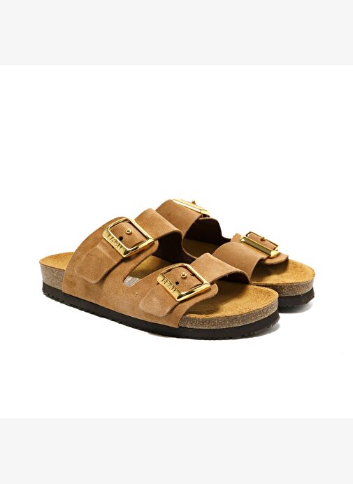 Kadın Terlik 17D8 Frau VELOUR-S Terra (Brown) - Görsel 3