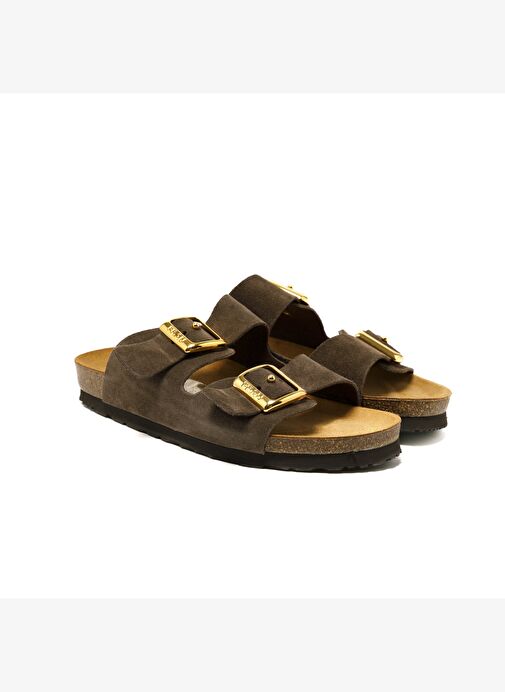 Kadın Terlik 17D8 Frau VELOUR-S T.Moro (Dark Brown) - Görsel 3