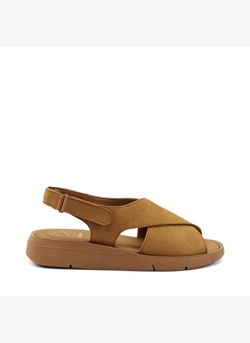 Kadın Sandalet 50H1 Frau NABUK Caramel - Görsel 2