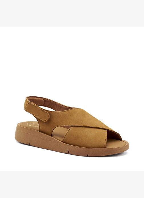 Kadın Sandalet 50H1 Frau NABUK Caramel - Görsel 3