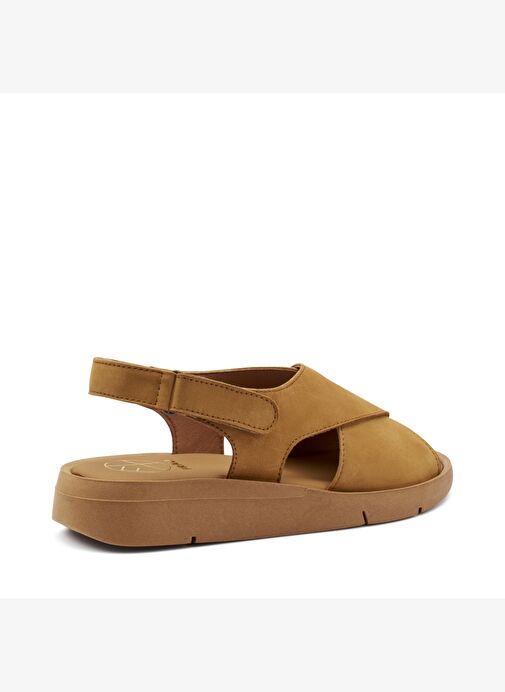 Kadın Sandalet 50H1 Frau NABUK Caramel - Görsel 4