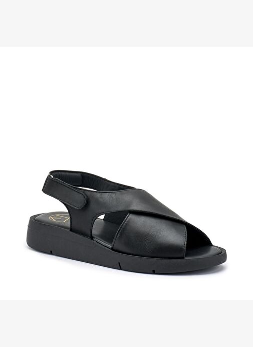 Kadın Sandalet 50P1 Frau CACHEMIRE SANDAL Black - Görsel 3