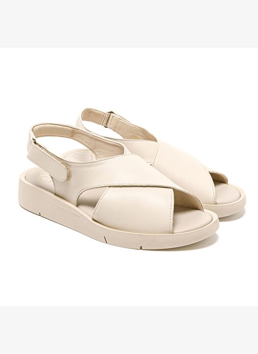 Kadın Sandalet 50P1 Frau CACHEMIRE SANDAL Panna (OFF White) - Görsel 3