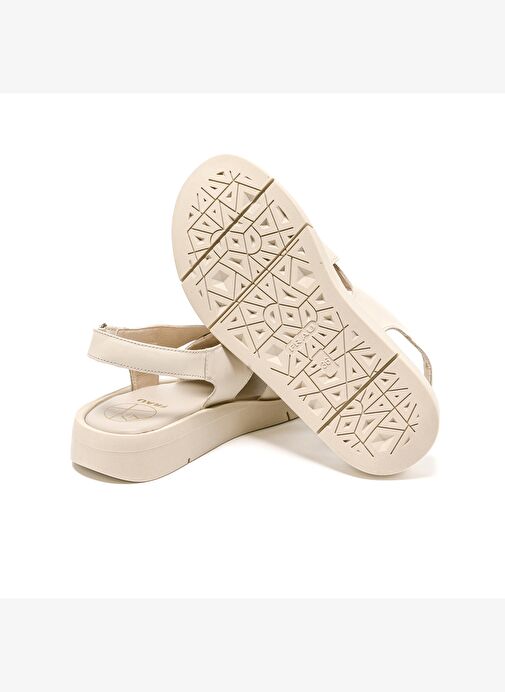 Kadın Sandalet 50P1 Frau CACHEMIRE SANDAL Panna (OFF White) - Görsel 6