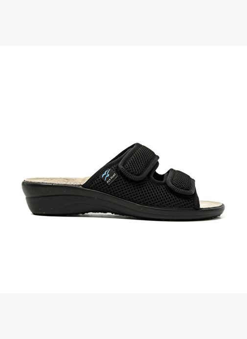83 K24 FE Kadın Terlik T4 F50 FE Fly Flot Slipper 2003-Black - Görsel 2