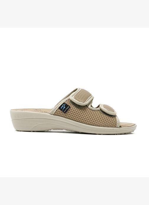 83 K24 FE Kadın Terlik T4 F50 FE Fly Flot Slipper 6009-Beige - Görsel 2