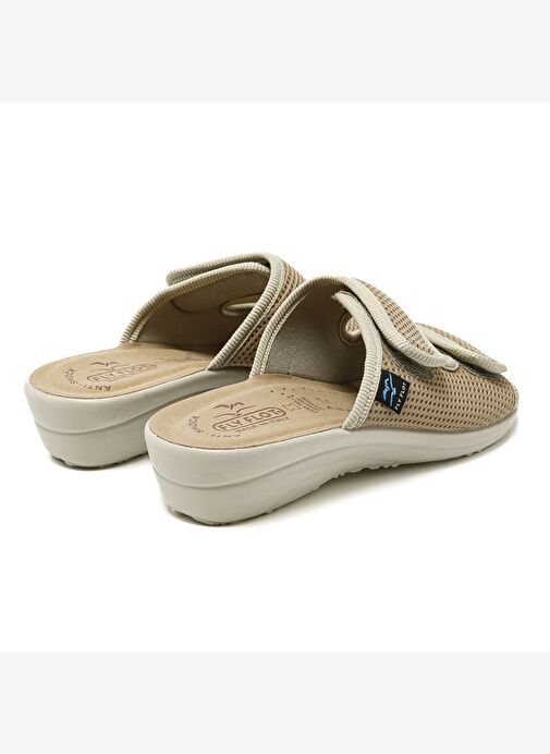 83 K24 FE Kadın Terlik T4 F50 FE Fly Flot Slipper 6009-Beige - Görsel 6