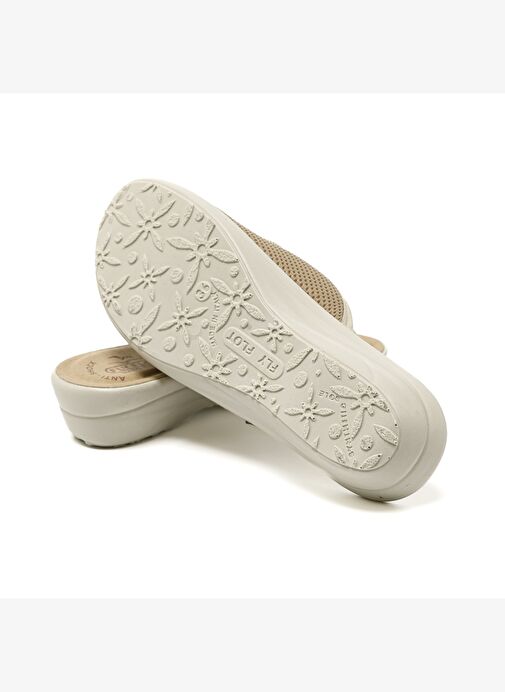 83 K24 FE Kadın Terlik T4 F50 FE Fly Flot Slipper 6009-Beige - Görsel 7