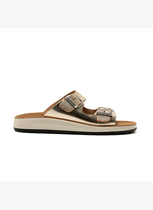 T4 429 FE Kadın Terlik ( Günlük) 77 G64 ZC Fly Flot Slipper 6430-Gold - Görsel 2