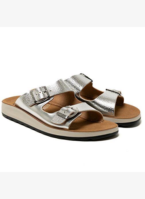 T4 429 FE Kadın Terlik( Günlük) 77 G64 ZC Fly Flot Slipper 6431-Silver - Görsel 4