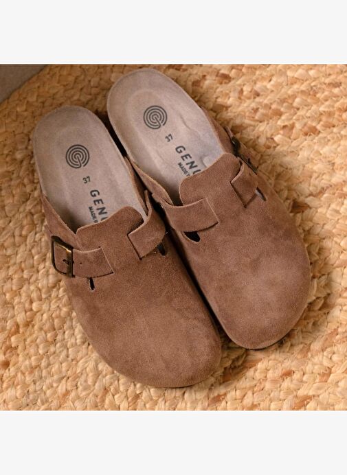 Kadın Terlik RIVA G105785 Genuins VelourTerra - Görsel 5