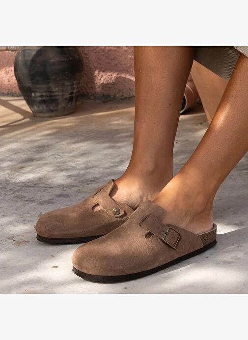 Kadın Terlik RIVA G105785 Genuins VelourTerra - Görsel 6