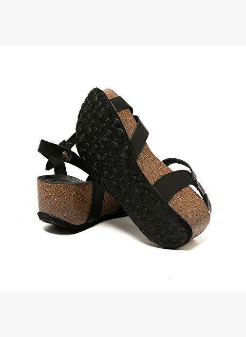 Kadın Sandalet CANNES G105816 Genuins Leather Dress Black - Görsel 7