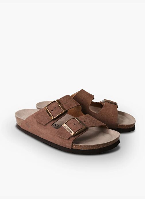 Kadın Terlik HAWAII G106020 Genuins Velour Terra - Görsel 3