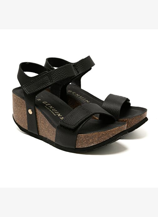 Kadın Sandalet BILBAO G106319 Genuins Embossed Leather Dark - Görsel 4