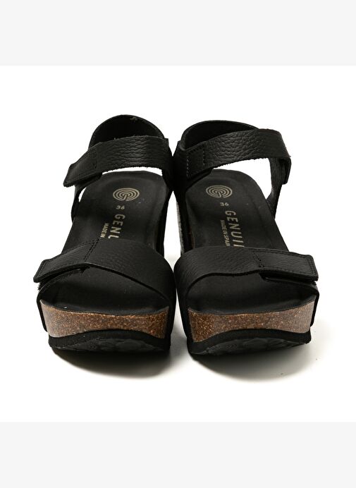 Kadın Sandalet BILBAO G106319 Genuins Embossed Leather Dark - Görsel 5