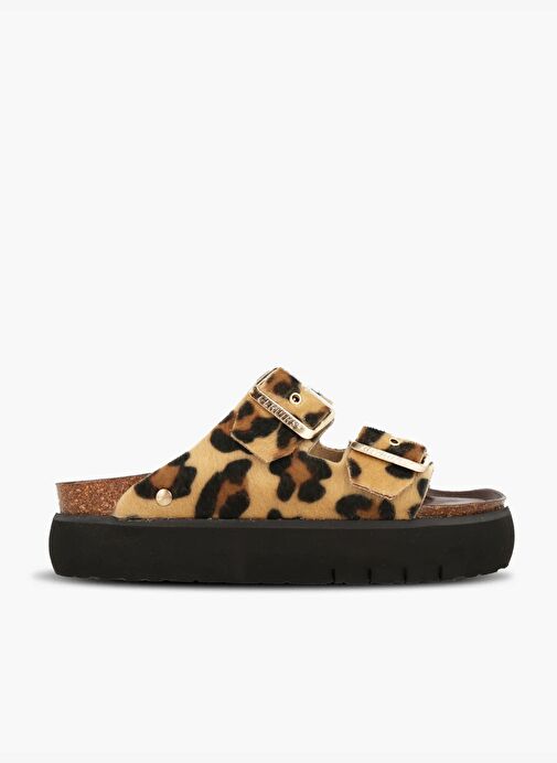 Kadın Terlik HONOLULU G106336 Genuins Vegan Leopard - Görsel 2