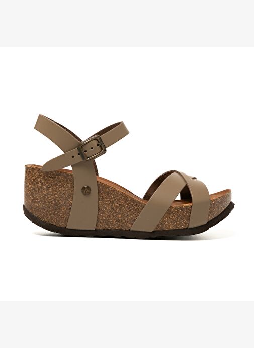 Kadın Sandalet CANNES G106318 Genuins Leather Dress Taupe - Görsel 2