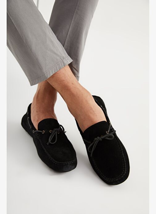 Giuseppe Mengoni Erkek Oxford ( Klasik) MO-7810-7574 Gıuseppe Mengonı Siyah Süet - Görsel 4