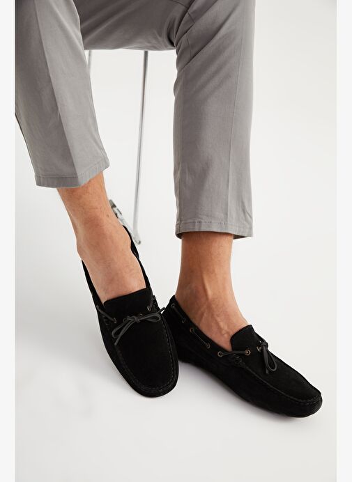 Giuseppe Mengoni Erkek Oxford ( Klasik) MO-7810-7574 Gıuseppe Mengonı Siyah Süet - Görsel 6