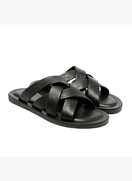 Erkek Terlik M7727 The Sandals Factory LEATHER UPPER Sandals - Görsel 4