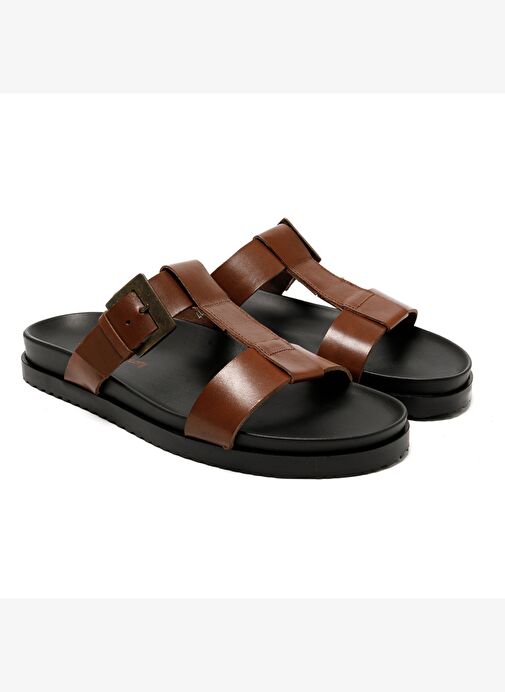 Erkek Terlik M7927 The Sandals Factory LEATHER UPPER Sandals - Görsel 4