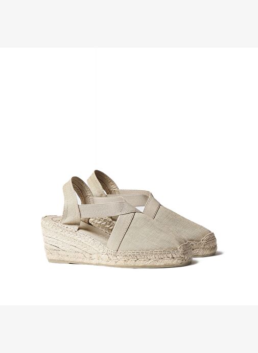 Kadın Sandalet Ter Toni Pons Elastic Linen Stone (Pedra) - Görsel 3