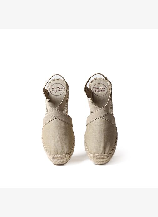 Kadın Sandalet Ter Toni Pons Elastic Linen Stone (Pedra) - Görsel 4