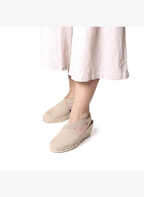 Kadın Sandalet Ter Toni Pons Elastic Linen Stone (Pedra) - Görsel 5