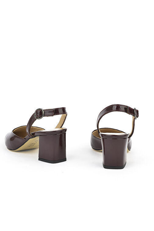 Ziya, Kadın Hakiki Deri Topuklu Ayakkabı 1511030Z2555 Bordo - Görsel 5