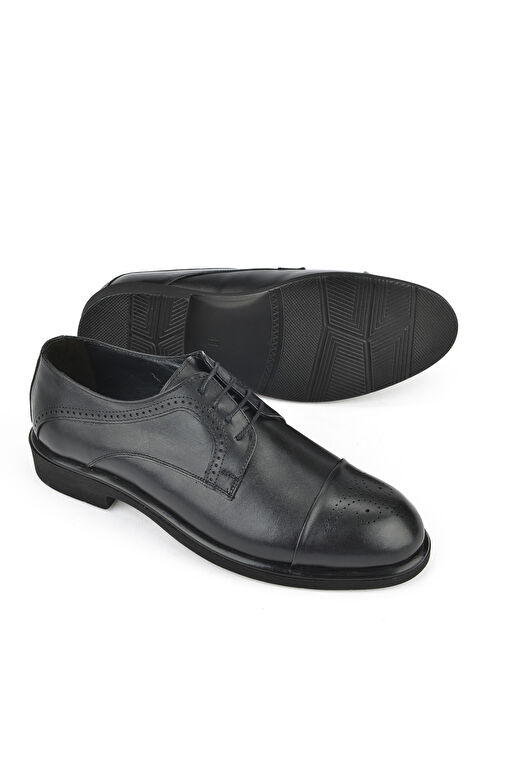 Ziya, Erkek Hakiki Deri Klasik Ayakkabı 15148Z837 Siyah - Görsel 3