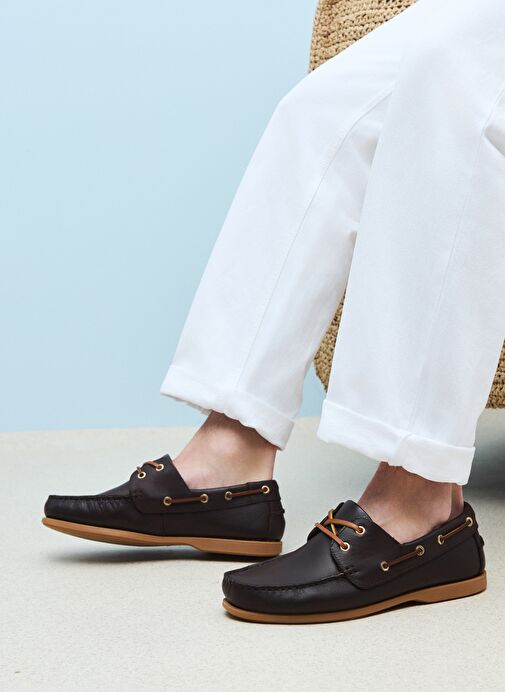 Ziya, Erkek Hakiki Deri Ayakkabı 1511007ZD1001 Kahve - Görsel 3