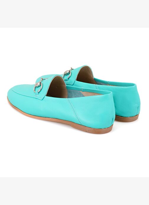 Desa Desa Mavi Kadın Turkuaz Deri Loafer Boyner'de! Mavi - 6. görsel
