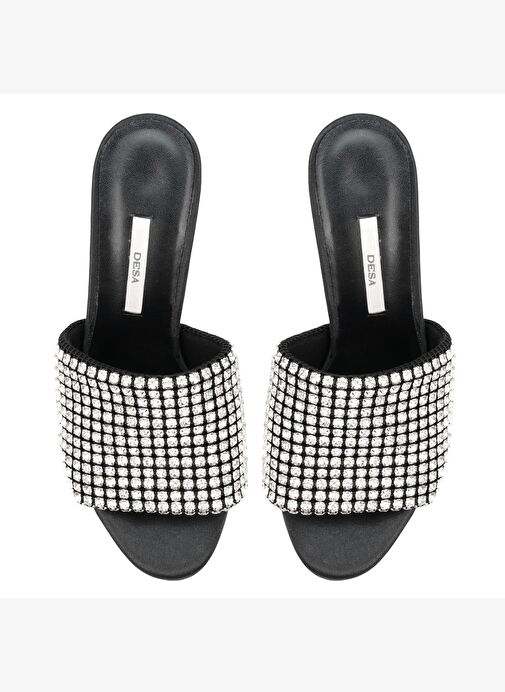 Desa Desa Kadın Siyah Parlak Taş Detaylı Topuklu Abiye Ayakkabı Boyner'de! Siyah - 5. görsel