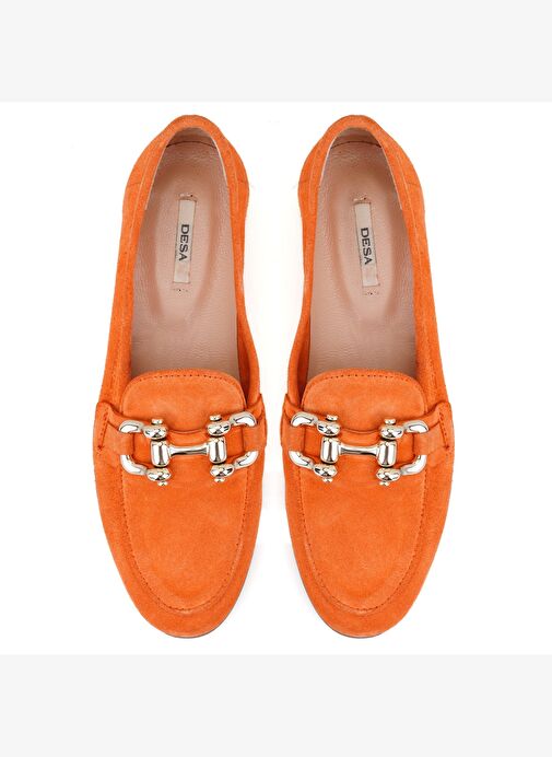 Desa Desa Kadın Turuncu Süet Deri Loafer Boyner'de! Turuncu - 5. görsel