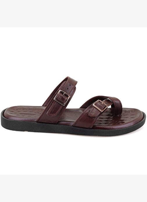 Desa Desa Kahverengi Essence Kahve Erkek Ayarlanabilir Tokalı Deri Terlik Boyner'de! Kahverengi - 3. görsel