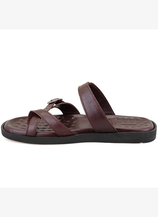 Desa Desa Kahverengi Essence Kahve Erkek Ayarlanabilir Tokalı Deri Terlik Boyner'de! Kahverengi - 4. görsel