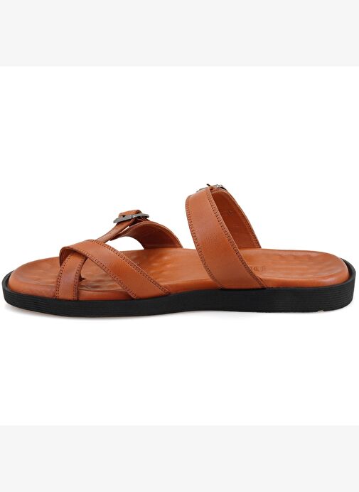 Desa Desa Essence Taba Erkek Ayarlanabilir Tokalı Deri Terlik Boyner'de! Taba - 4. görsel