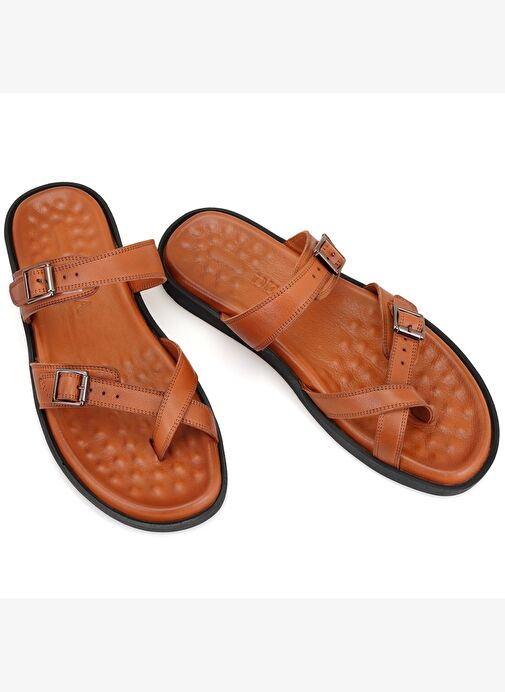 Desa Desa Essence Taba Erkek Ayarlanabilir Tokalı Deri Terlik Boyner'de! Taba - 5. görsel