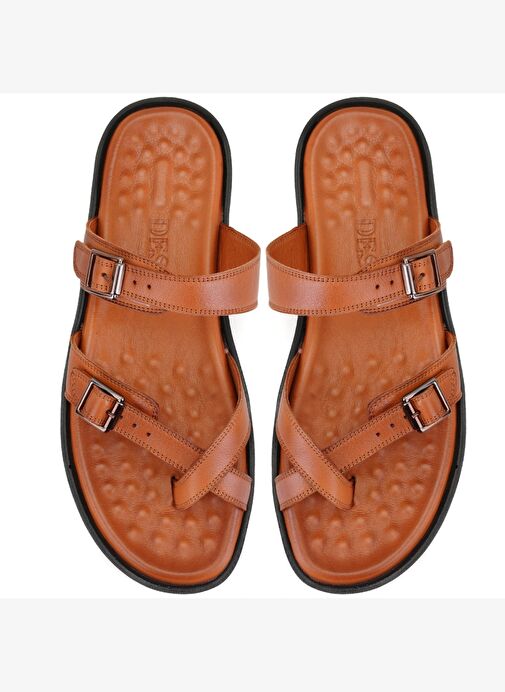 Desa Desa Essence Taba Erkek Ayarlanabilir Tokalı Deri Terlik Boyner'de! Taba - 6. görsel