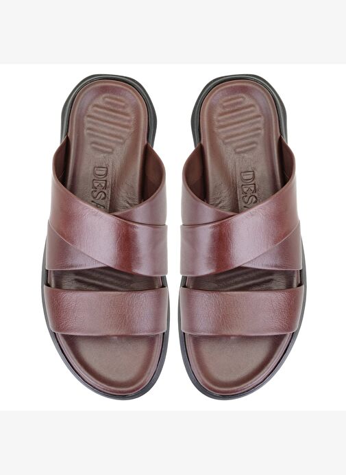 Desa Desa Kahverengi Evelin Kahve Erkek Deri Terlik Boyner'de! Kahverengi - 5. görsel